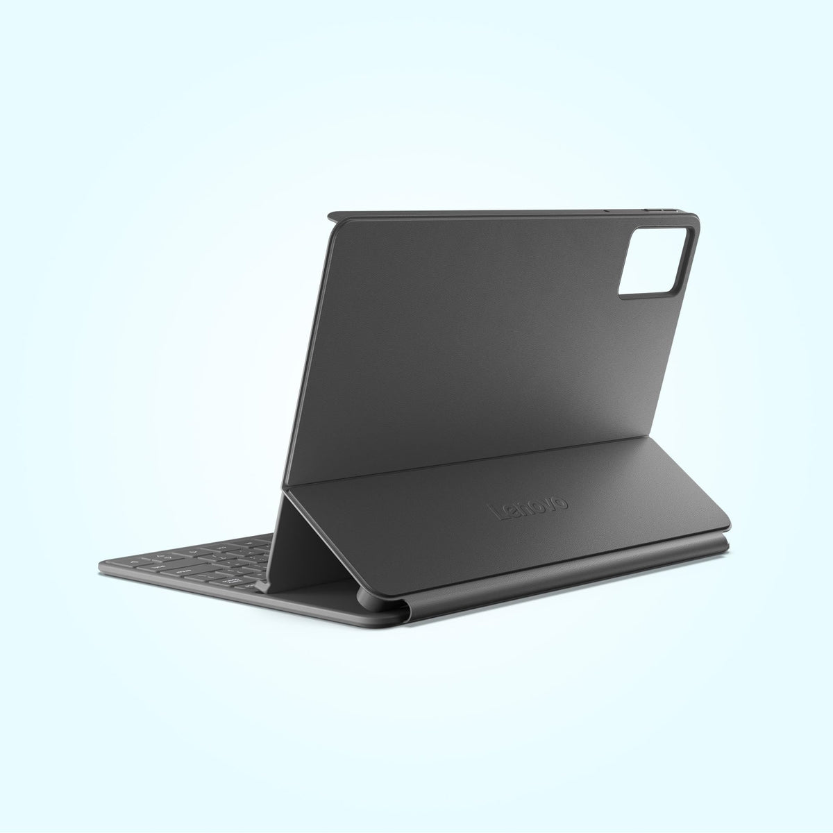 Lenovo Pogo-in Folio Keyboard, Folio keyboard for Lenovo IdeaTab with 3-pin instant connection, integrated stand, pen holder, intuitive layout, all-around protection - Gray - ZG38C07076
