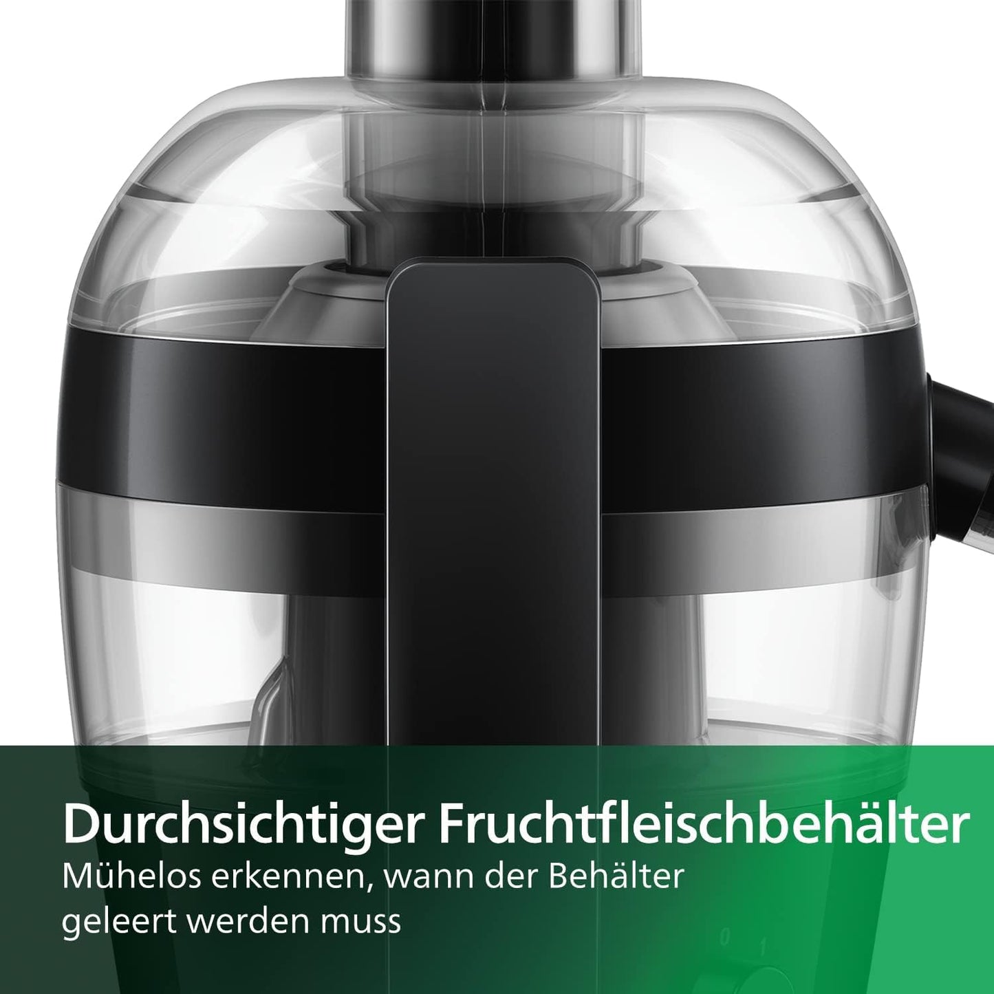 Philips Viva Collection Juicer - Compact design, QuickClean technology, direct juice in glass, 500W motor, 1.5L capacity, drip stop, easy to clean (HR1832/00)