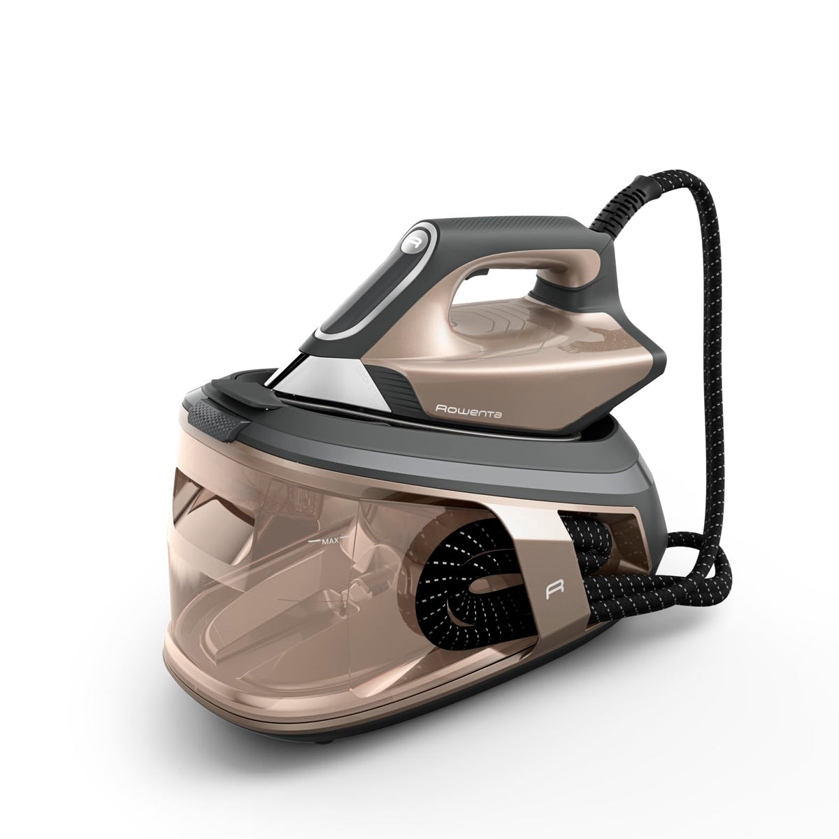 Rowenta Force Pro 500 Steam Station, 2800 W, 130 g/min variable steam output, steam boost of 550 g/min, energy-saving, Quicksteam technology, Brown/Black, VR9033F0