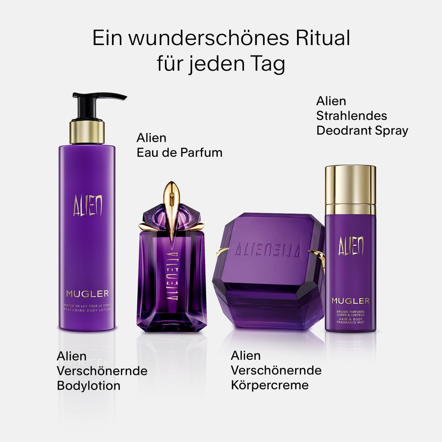 MUGLER Alien Eau de Parfum, exceptional fragrance spray, 60 ml - stands for self-development and radiance; embodies a sun goddess who fascinates and casts a spell - 139953