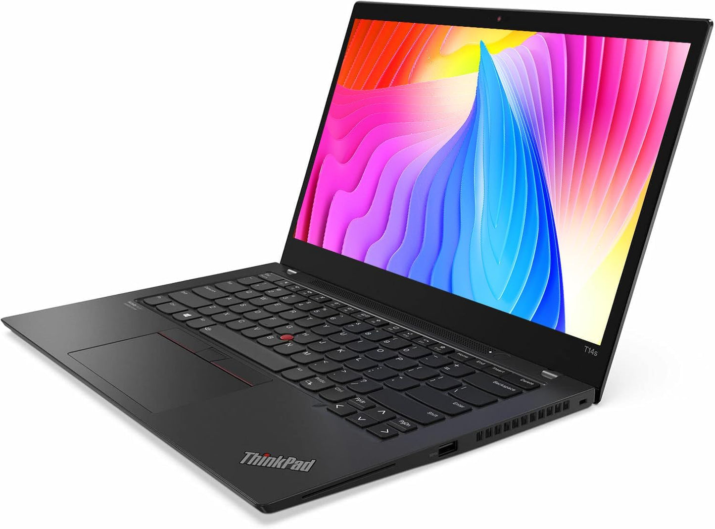 Lenovo Thinkpad T14s Gen 2 Business Laptop, 14 Inch FHD Notebook, Intel Core i7-1185G7, 32 GB RAM, 512 GB SSD, US QWERTY Keyboard, Windows 11 Pro (Refurbished)
