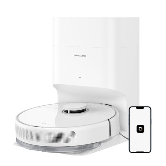 dreame D10 Plus Gen 2 vacuum robot with wiping function, automatic dust emptying, stores dust for up to 90 days, LiDAR navigation, 6000 Pa suction power for carpets and animal hair, 285-minute battery - RLD32GD