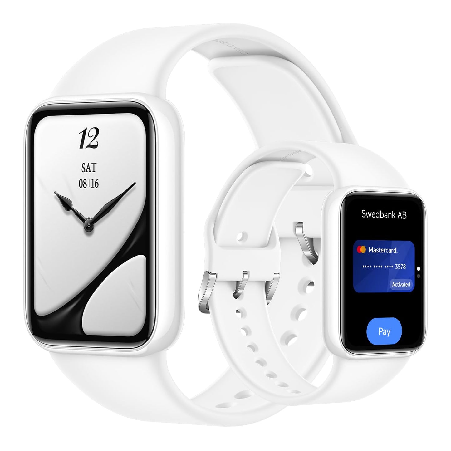 XIAOMI Smart Band 10 Pro NFC, watch-style fitness tracker for men and women, 1.74" AMOLED display, improved sleep algorithm, 21 days battery, Android & iOS, 150+ sports modes, GNSS, 5ATM, ceramic white - M2559B1