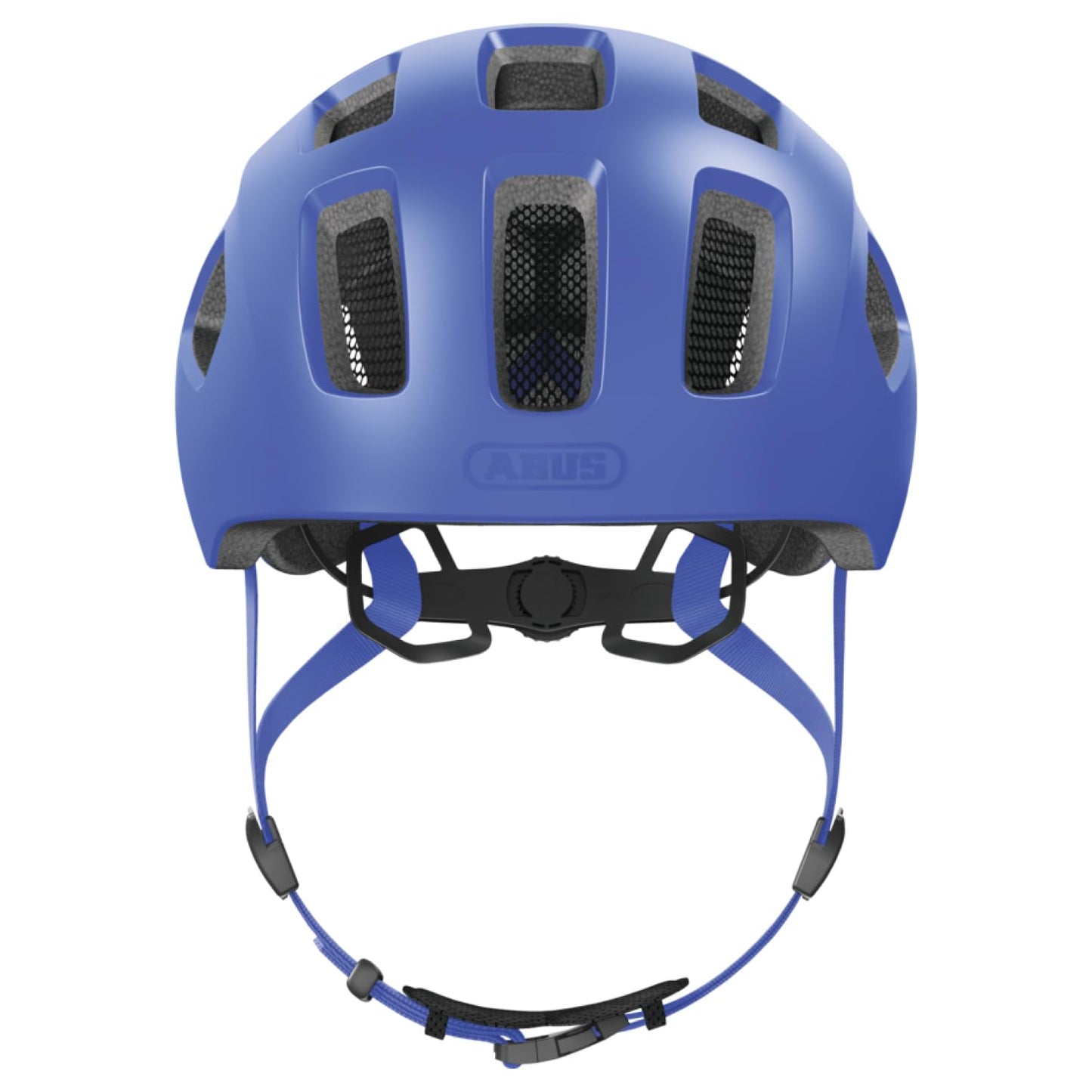 ABUS Youn-I 2.0 bicycle helmet - with light for children, teenagers and young adults - for girls and boys - mono blue, size M - 40171