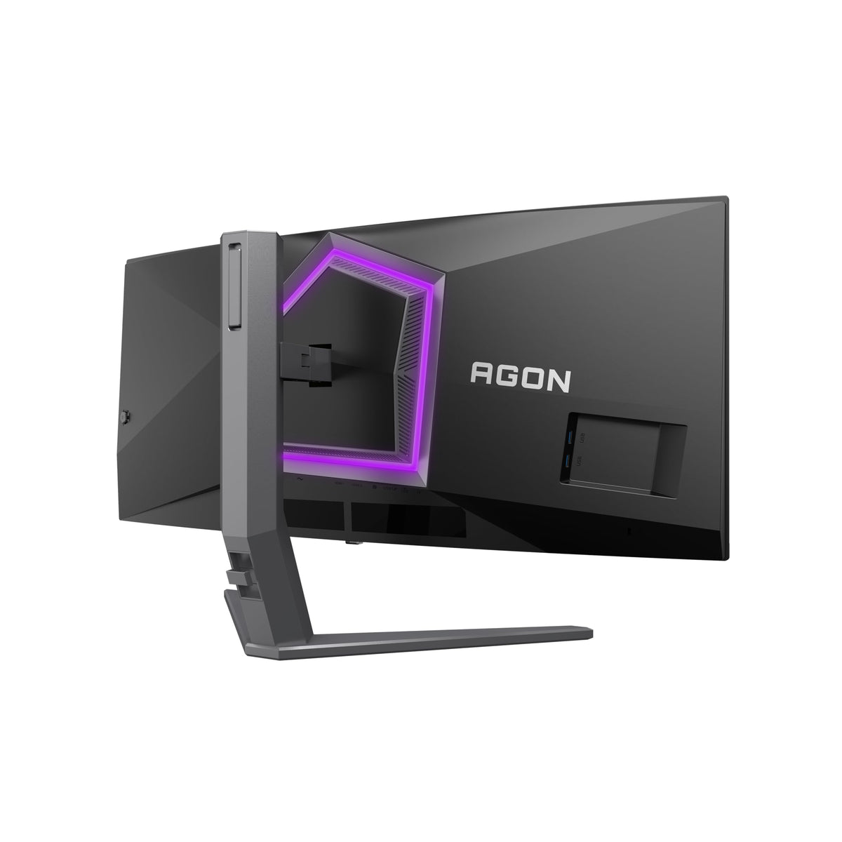 AOC AG346UCDAM Monitor de gaming curbat de 34", UW-QHD, cu hub USB, 175Hz, panou QD-OLED, 0.03ms GtG, HDR400 TB, FreeSync Premium, compatibil G-Sync, ajustare pe înălțime, difuzoare, (3440x1440 HDMI 2X 2.0 DP 1x 1.4) - AG346UCDAM/39