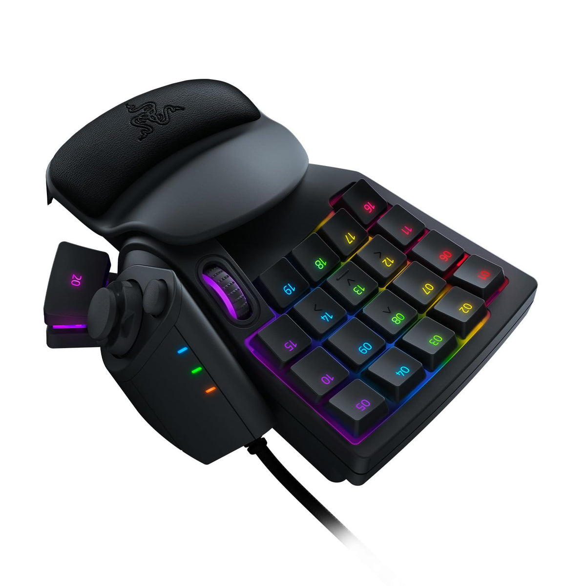 Razer Tartarus V2 - Tastatur de gaming (Gamepad cu taste mecha-membrană, 32 de taste programabile, thumbpad cu 8 direcții, suport pentru încheietura mâinii, Hypershift, iluminare RGB Chroma) Negru - RZ07-02270100-R3M1