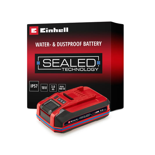Original Einhell 18V 3.0 Ah Sealed Power X-Change Plus (18 V battery, water and dust protected, protection class IP57, universally usable for all PXC devices, without charger) - 4511618
