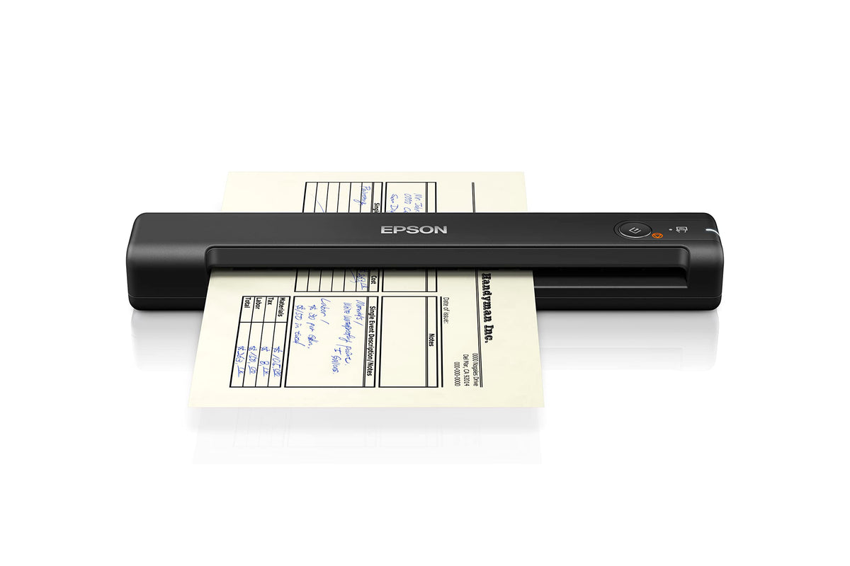 Epson Workforce ES-50, portable A4 document scanner with high scanning speed, scanner for high-resolution documents, ideal for small offices and home offices, black - B11B252401