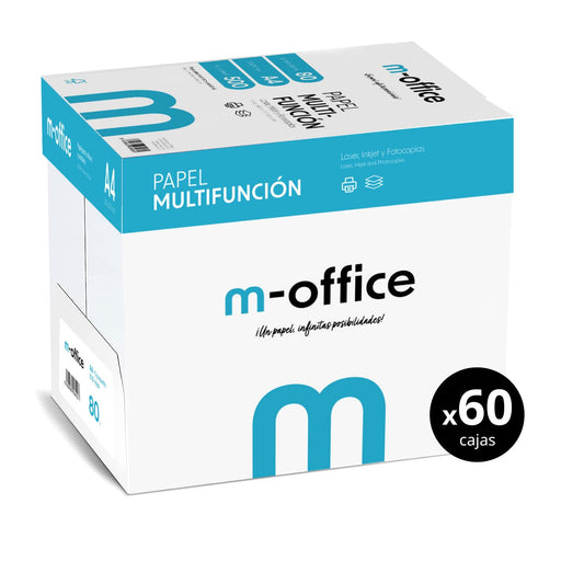 Sheet A4 80g 500 Sheets Multifunction Paper for Inkjet and Laser Printers A4 Sheet 210 x 297mm Ideal for Office and Home - Opituria (150,000 Sheets - 60 Boxes) - HYBRITE