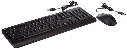 Lenovo 160 combinație între tastatură și mouse cu fir | Exoschelet rezistent la apă | Taste rezistente la stropi | Mouse de dimensiuni complete cu 1600 DPI | Roată de derulare antiderapantă | Suport - GX31L52655