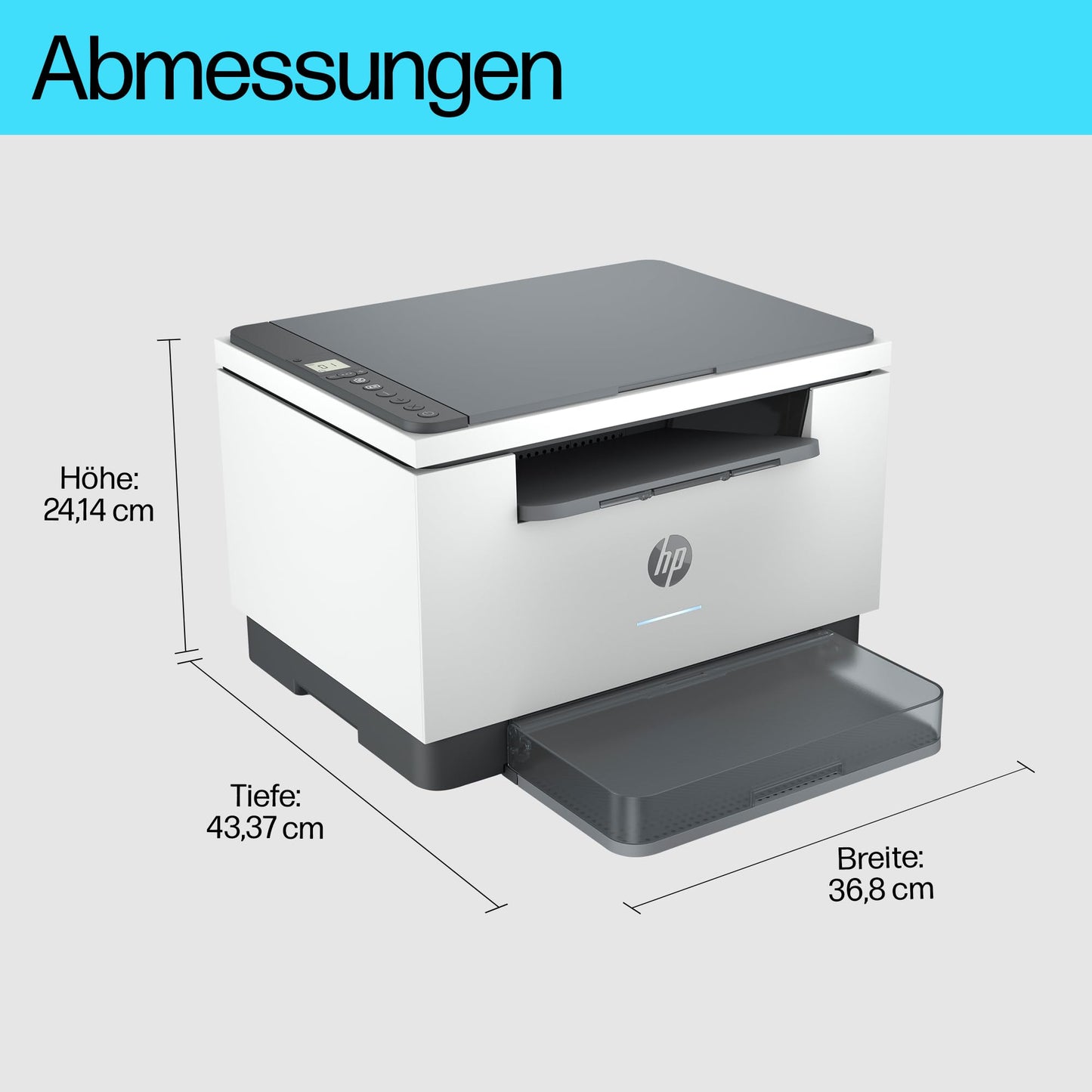HP LaserJet MFP M234dw Multifunction Laser Printer, Black and White, 3-in-1 Printer, Scanner, Copier, WLAN, LAN, Duplex, Airprint, 29 ppm - 9YF91F