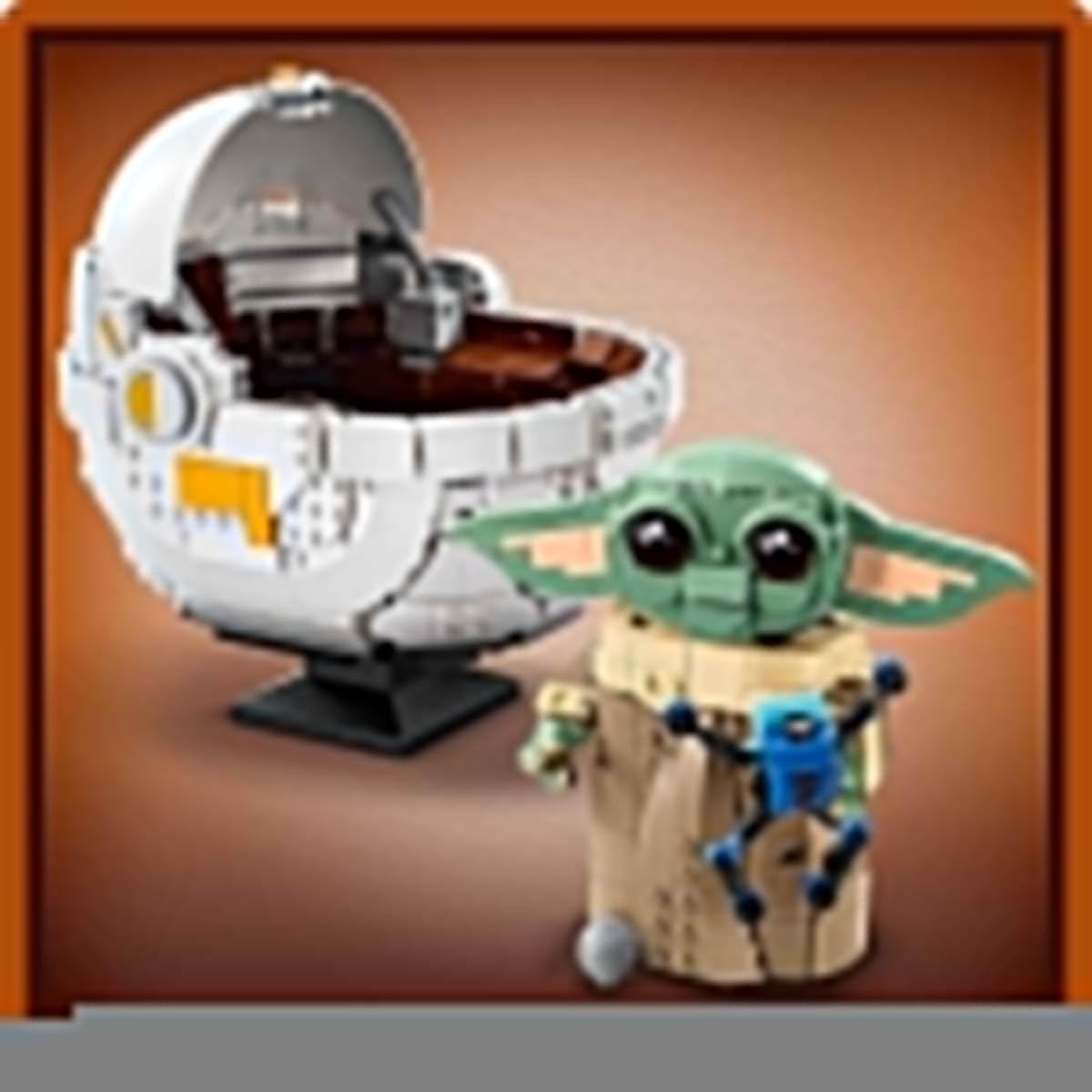 LEGO Star Wars 75403 Grogu in his repulsor cradle from The Mandalorian - collectible minifigure - model for building, playing and displaying - home decoration - gift for boys and girls aged 10 and over