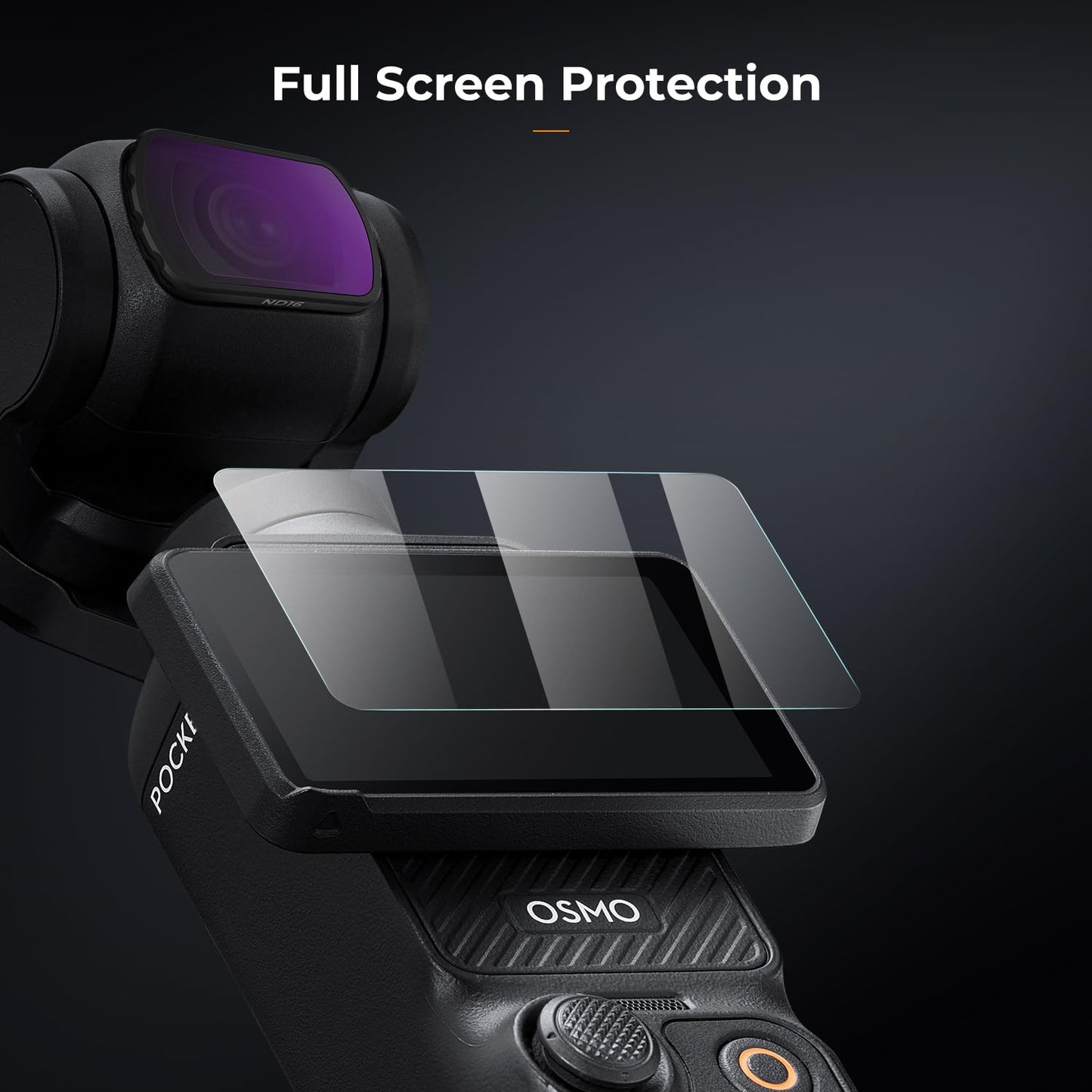 K&F CONCEPT magnetic ND filter set, compatible with DJI OSMO Pocket 4 and Pocket 3, pack of 4 ND4, ND8, ND16, ND32 filters, Osmo Pocket 4/3 accessories (aluminum frame) - SKU.2093