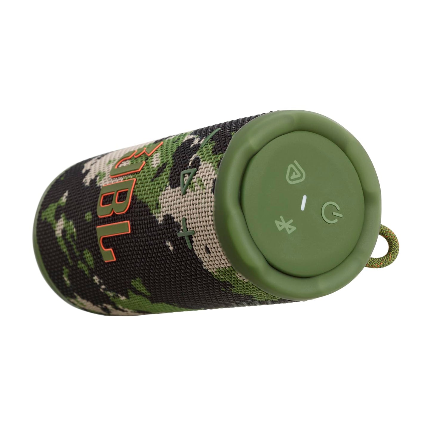 JBL Grip Compact Bluetooth Speaker, JBL Pro Sound with AI Sound Boost, IP68 Waterproof and Dustproof, Ambient Light, Up to 14h Playback, Auracast Multi-Speaker, JBL Portable App, Camouflage - JBLGRIPSQUAD