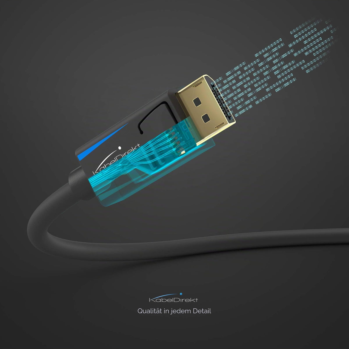 KabelDirekt – 8K & 4K DisplayPort cable – 2x3m – v1.4, 240Hz - 1601