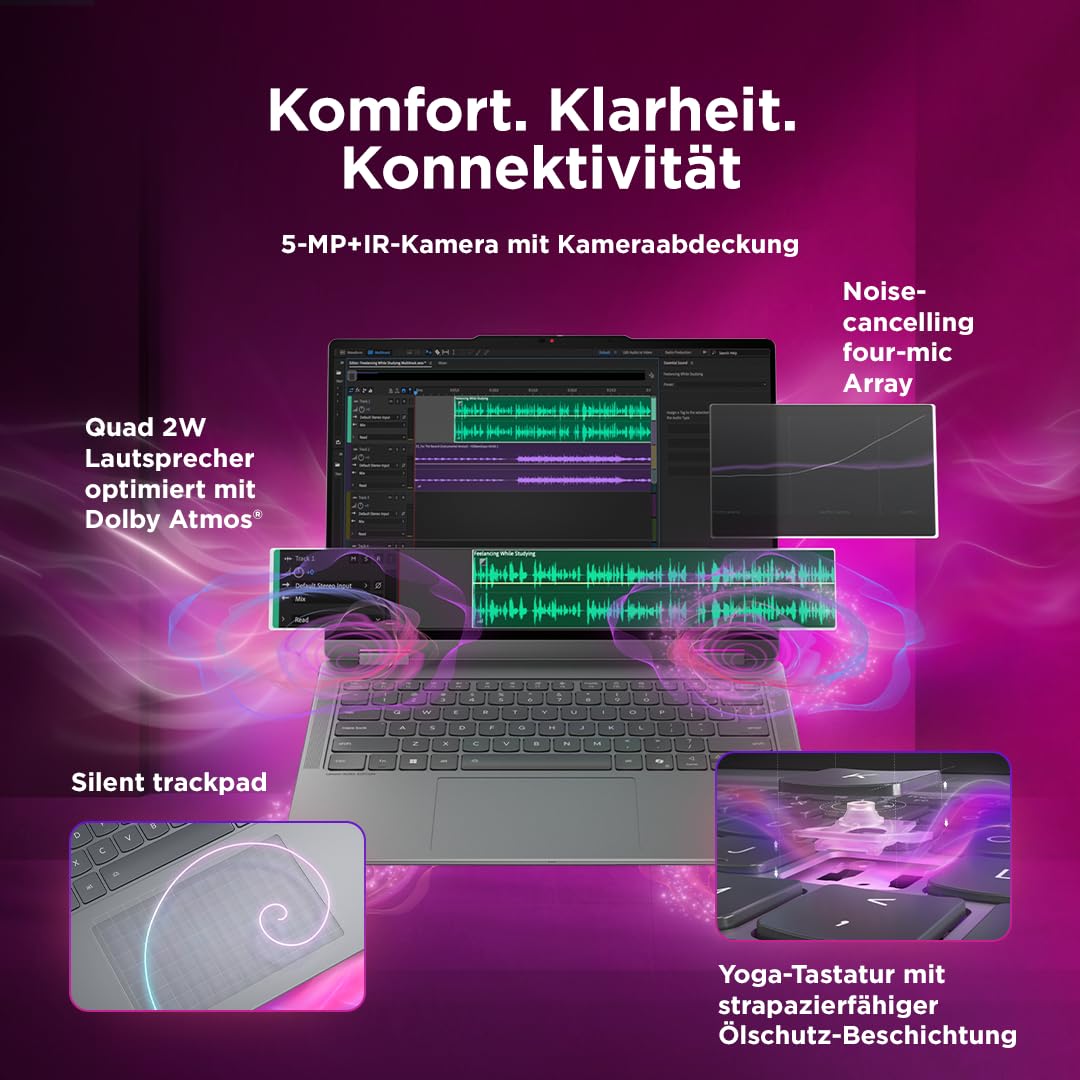 Lenovo Yoga 7 2in1 Aura Edition | Laptop | Intel Ultra 7 | 32GB | 1TB - 83TE001RGE
