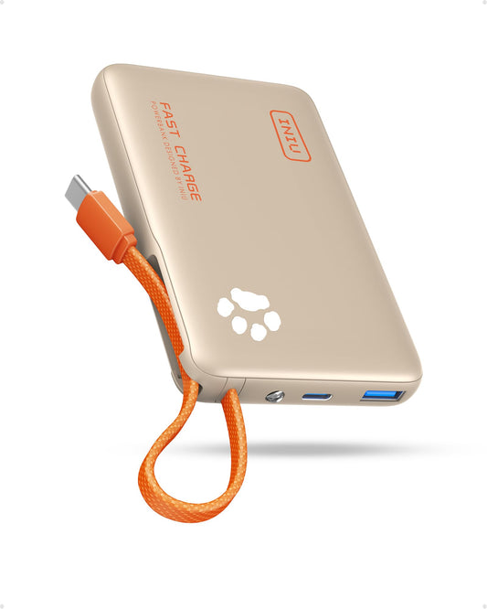 INIU Power Bank, 45W Fast Charging 10000mAh Mini Size External Cell Phone Batteries - P41L