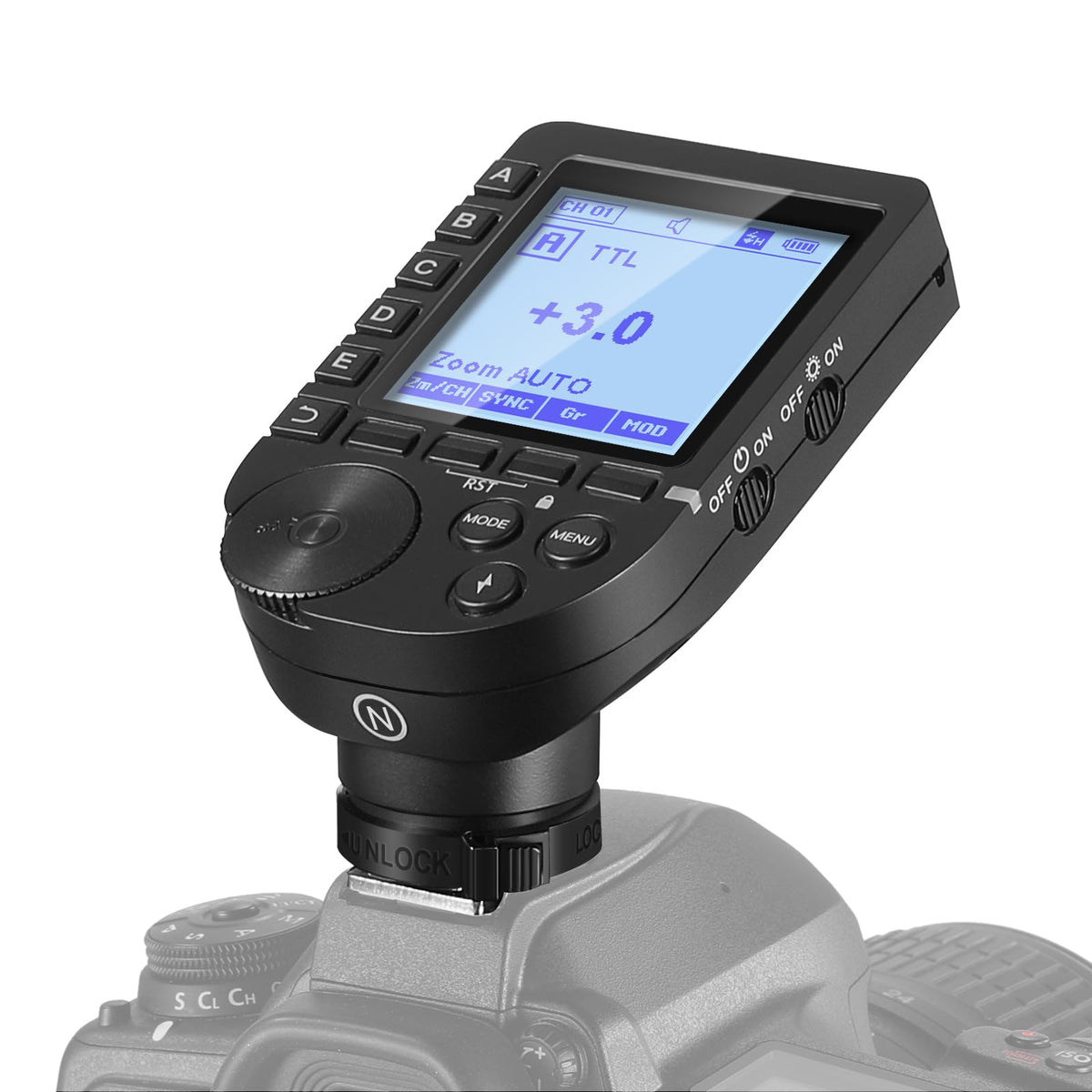 NEEWER Upgraded QPRO-N TTL declanșator de blitz fără fir compatibil cu Nikon