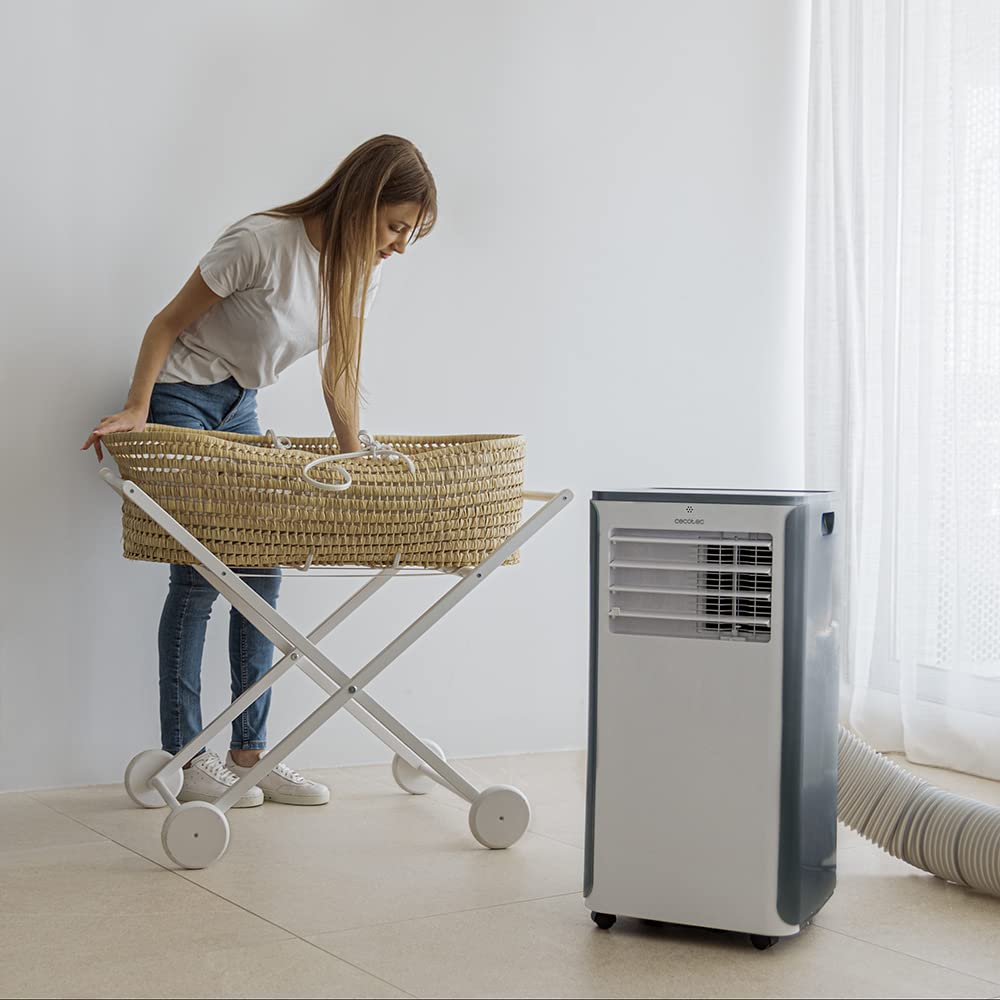 Cecotec portable air conditioner with remote control and heat pump ForceClima 9400. 9000 BTU, LED display, 5 modes, dehumidification function, coverage 25 m² - 08174
