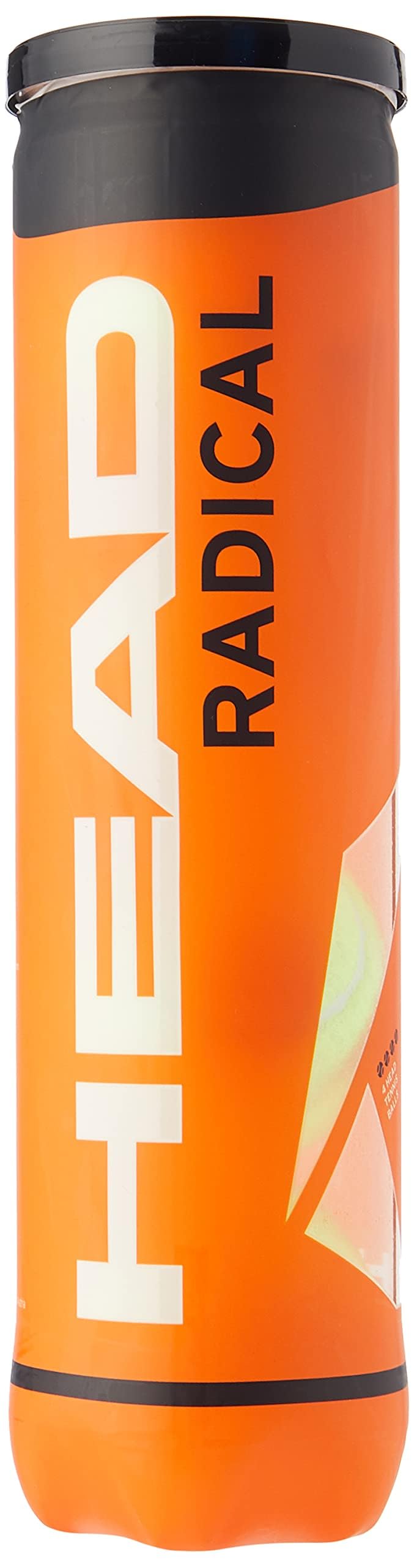 HEAD Radical Tennis Ball (3 x 4 Pack) Amazon Exclusive, Yellow (Pack of 2) - 575701