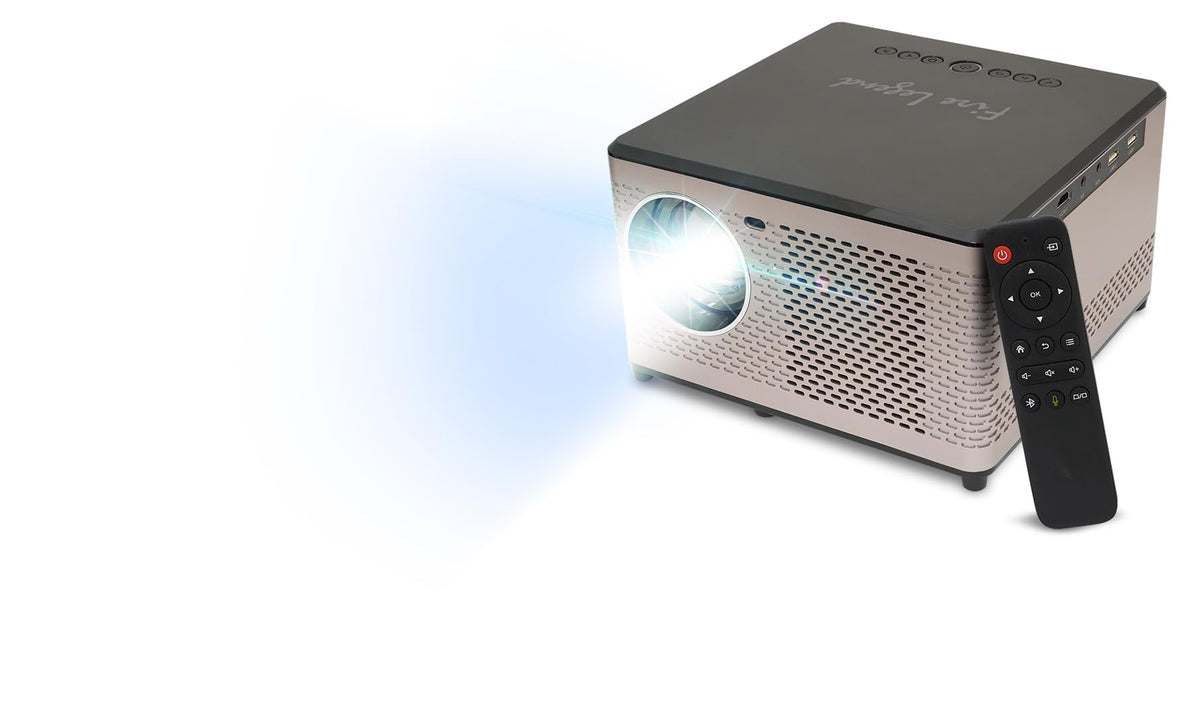 Acer - AOpen QF15a Powered by Acer LCD-LED Beamer - 1080p Full HD (1,920 x 1,080 pixels), 10,000 LED Lumens, 1,000:1 contrast, Keystone, Bluetooth speaker, HDMI (HDCP), Portable/Mobile - MR.JWM11.001