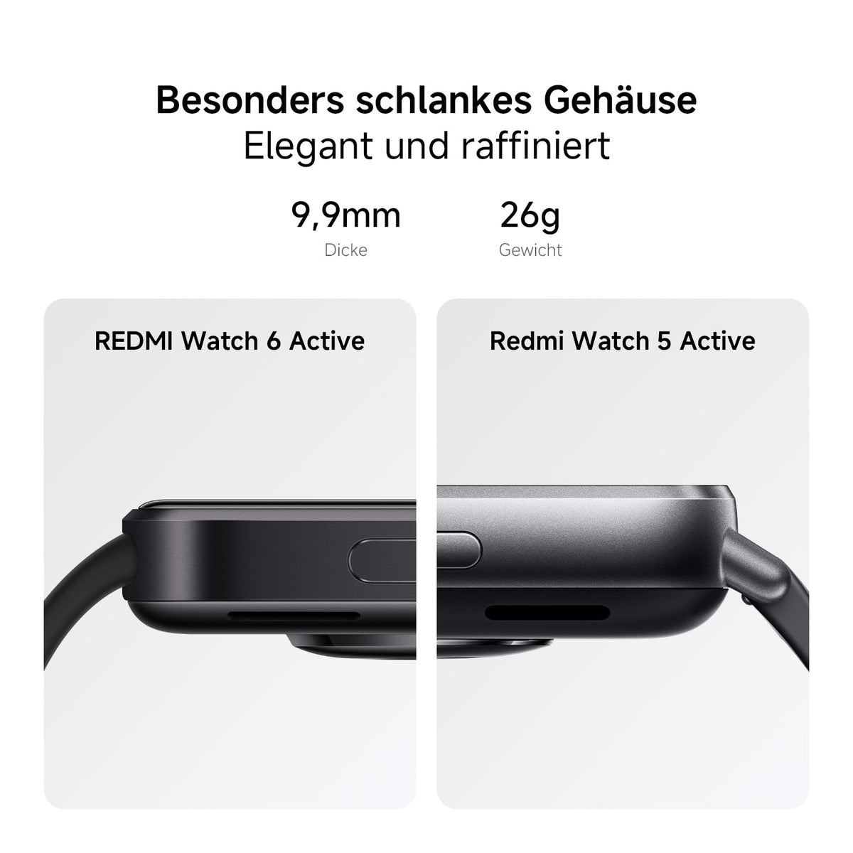 Xiaomi Redmi Watch 6 Active, monitorizare fitness, 18 zile autonomie, negru - BHR09CZGL