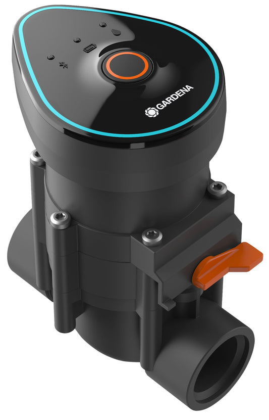 Gardena Irrigation Valve 9 V Bluetooth: Irrigation control programmable with Bluetooth app, range up to 10 m, 6 independent schedules (01285-20)