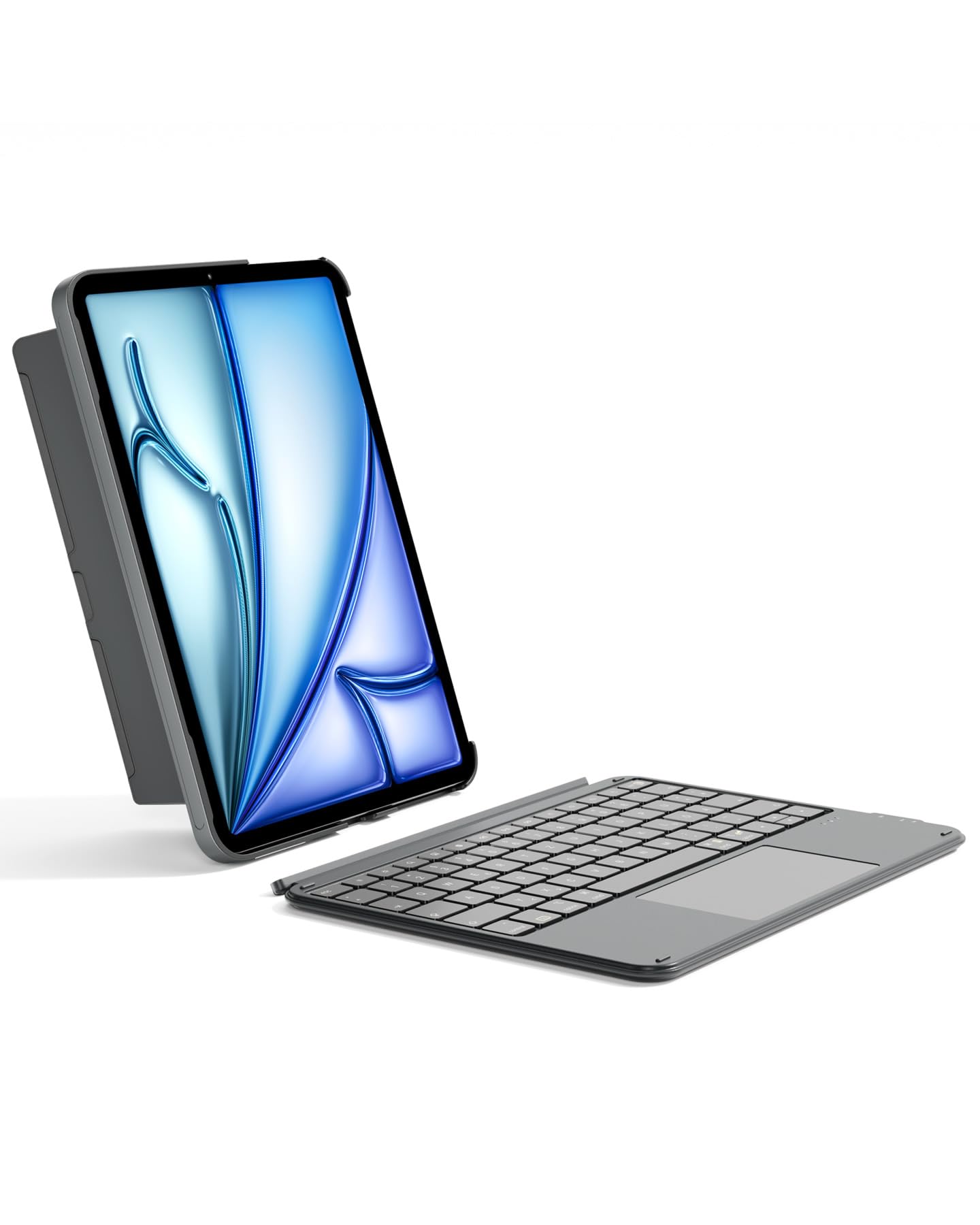 Inateck case with keyboard, ultralight for iPad 11 (A16 2025)/10 Gen, iPad Air 11" M4/M3/M2 (2026/2025/2024), Air 5/4, Pro 11 4/3/2/1, removable, with touchpad, QWERTZ, AceTouch KB04122 - KB04122-G-DE