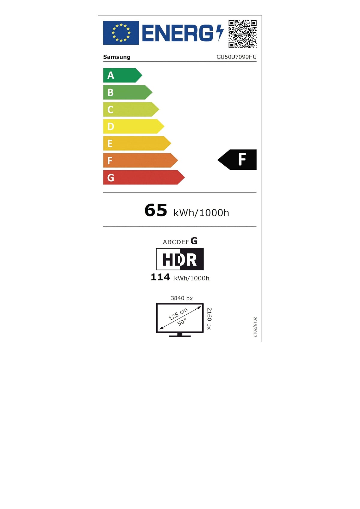 Samsung Crystal U7099H 4K 50 Inch (125 cm), UHD TV, Smart AI TV - GU50U7099HU