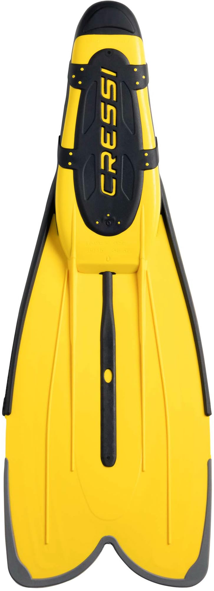 Cressi Agua Fins Swimming Fins - Adjustable Foot Section for Diving - Ergonomic Short Fins Adults & Children - Durable Fin Material - Yellow - 41/42 - CA206343