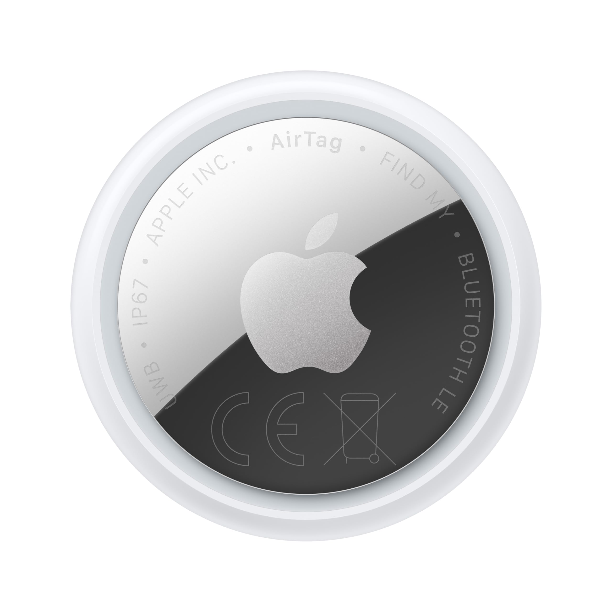 Apple AirTag (2nd generation): Tracker for keychains, wallets and more: tracking device with sound, easy setup with one click via iPhone or iPad, key finder for precise searches - MFE94ZM/A