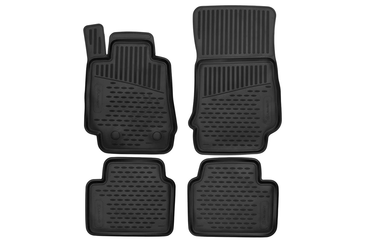 Element 3D Rubber Floor Mats suitable for ALFA Romeo Giulia | 4x2 Rear Wheel Drive | 2016 - Present | 100% Custom Fit All-Weather Mats made from TPE, high edge, waterproof, non-slip, odorless - EXP.ELEMENTA00443210k