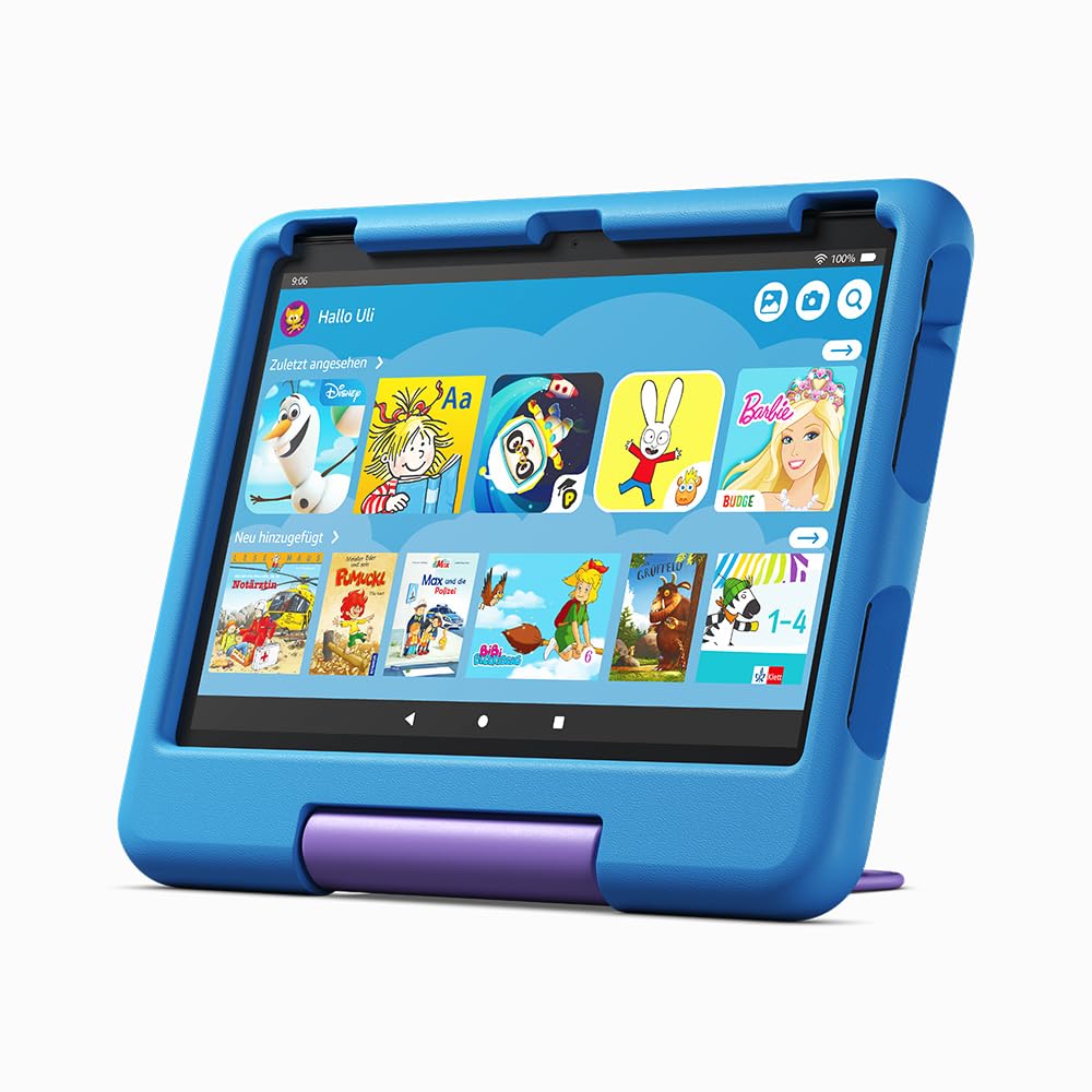 Child-friendly case from Amazon for the Fire HD 10 tablet, blue | For children ages 3-7 | Only compatible with 13th generation tablets (2023) - 53-032984