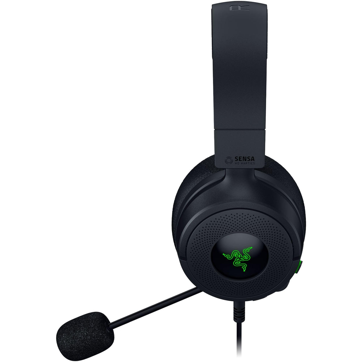 Razer Kraken V4 X Sensa HD Haptics - Căști de gaming cu fir și haptică HD - Driveri Triforce de 40 mm - Microfon HyperClear cu caracteristică cardioidă - Sunet surround 7.1 - RZ04-05730100-R3M1