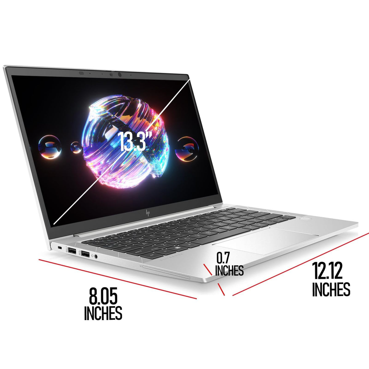 HP Elitebook 830 G8 Touchscreen Business Laptop, 13.3-inch FHD Notebook, Intel Core i7-1185G7, 16 GB RAM, 512 GB SSD, US QWERTY Keyboard, Windows 11 Pro (refurbished)