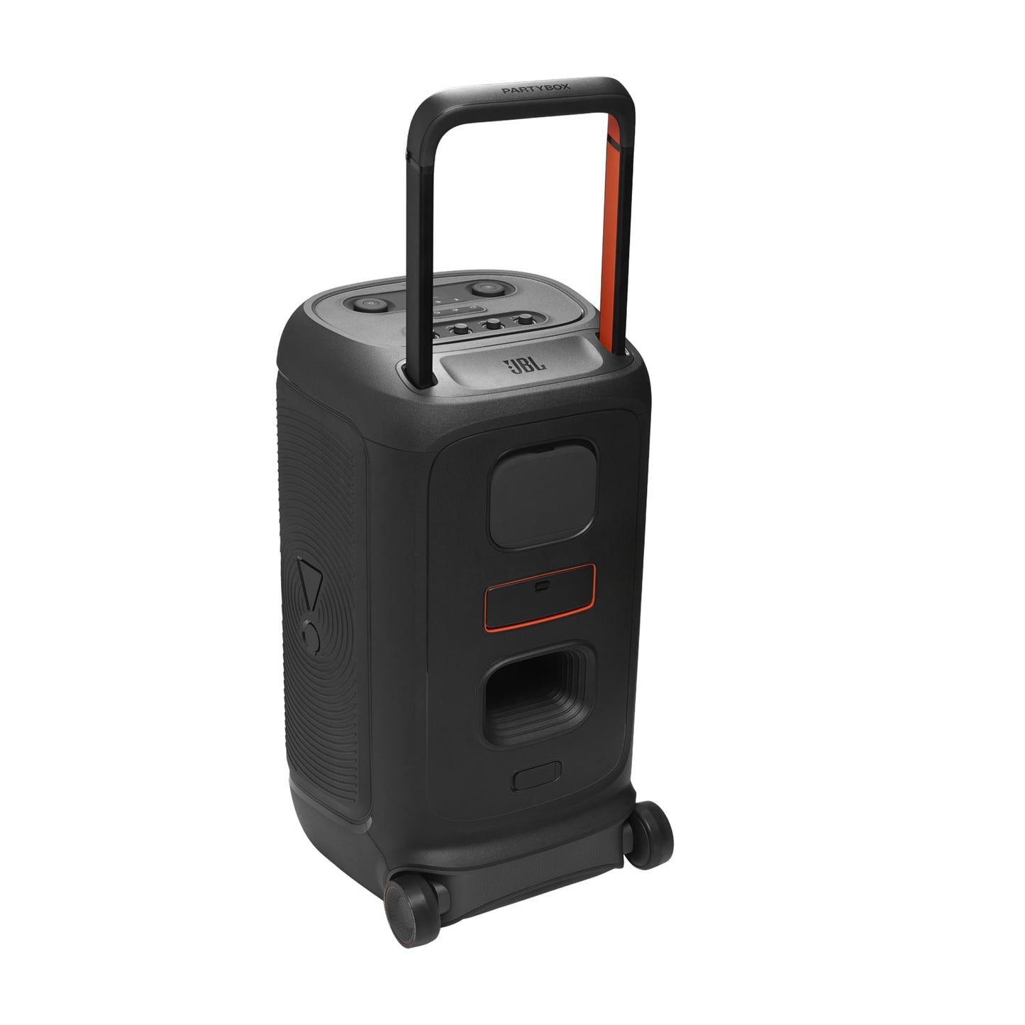 JBL PartyBox 520, Wireless Bluetooth Party Speaker, 15 Hour Playtime, Portable Design, Dynamic Light Show, IPX4 Splashproof, Multi-Speaker Connection, AI Sound Boost, Black - JBLPARTYBOX520EU