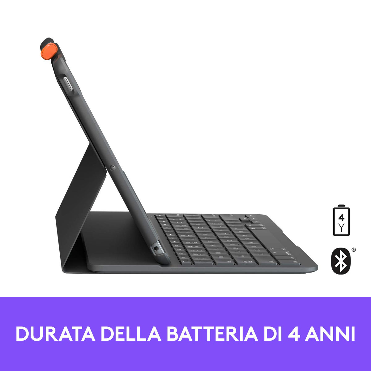 Logitech Slim Folio pentru iPad (7., 8. și 9. generație)