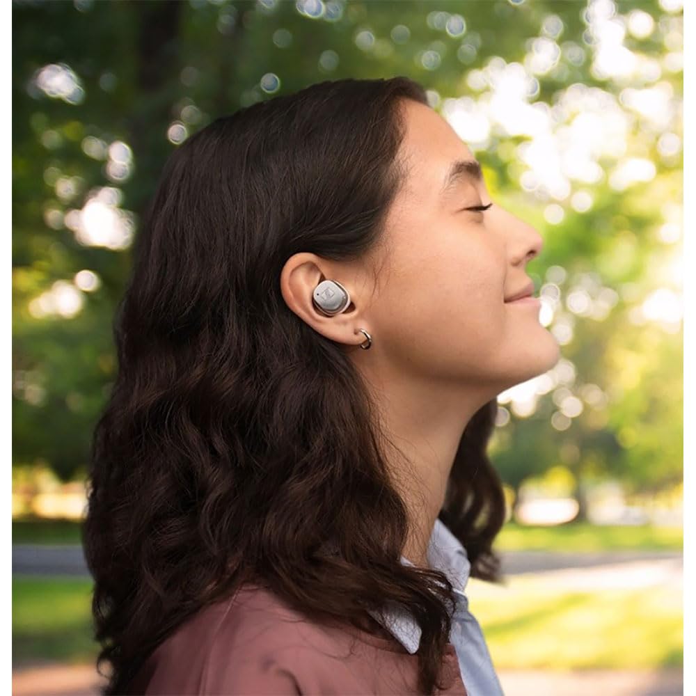 Sennheiser MOMENTUM True Wireless 4, wireless Bluetooth headphones, Bluetooth 5.4, noise canceling, comfortable design, 30 hours of battery life, adaptive ANC, Auracast, white silver - 700366