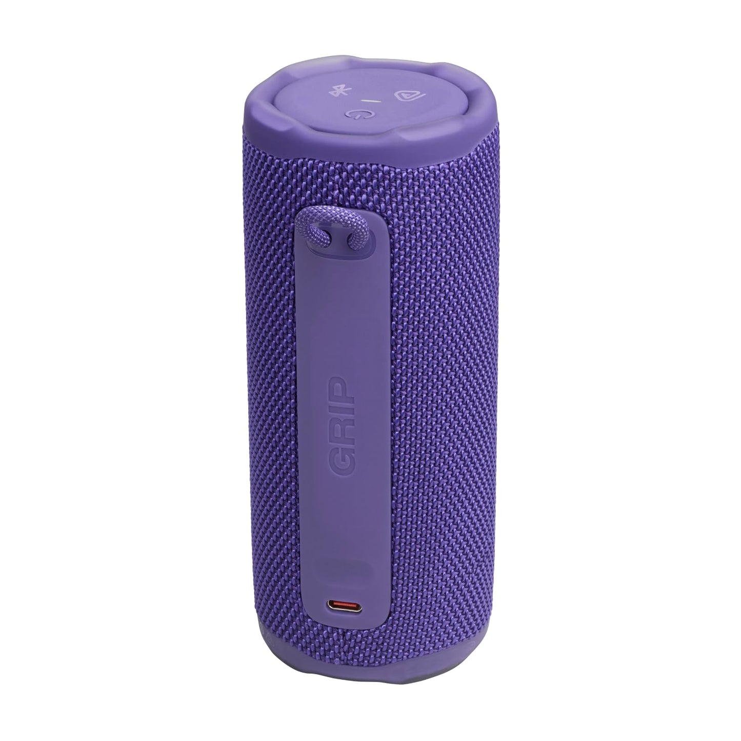 JBL Grip Compact Bluetooth Speaker, JBL Pro Sound with AI Sound Boost, IP68 Waterproof and Dustproof, Ambient Light, Up to 14h Playback, Auracast Multi-Speaker, JBL Portable App, Purple - JBLGRIPPUR