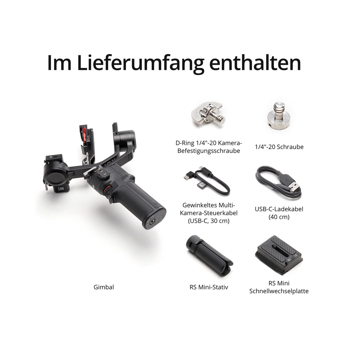 DJI RS 3 Mini, Camera Gimbal Stabilizer, Canon/Sony/Nikon/Fujifilm - P20M