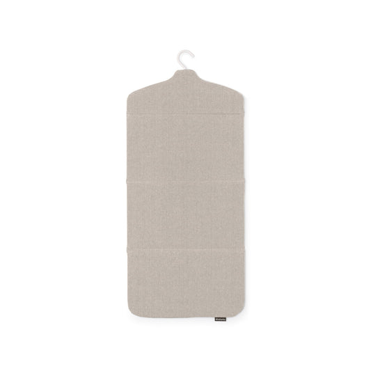 Brabantia - Masă de călcat vertical pliabilă - pentru aburirea hainelor sub presiune ridicată - Suprafață robustă rezistentă la căldură - Cârlig versatil pentru agățat - Călcare mai ușoară cu aburitoare de mână - 91,5 cm x 41 cm - Gri - 231742