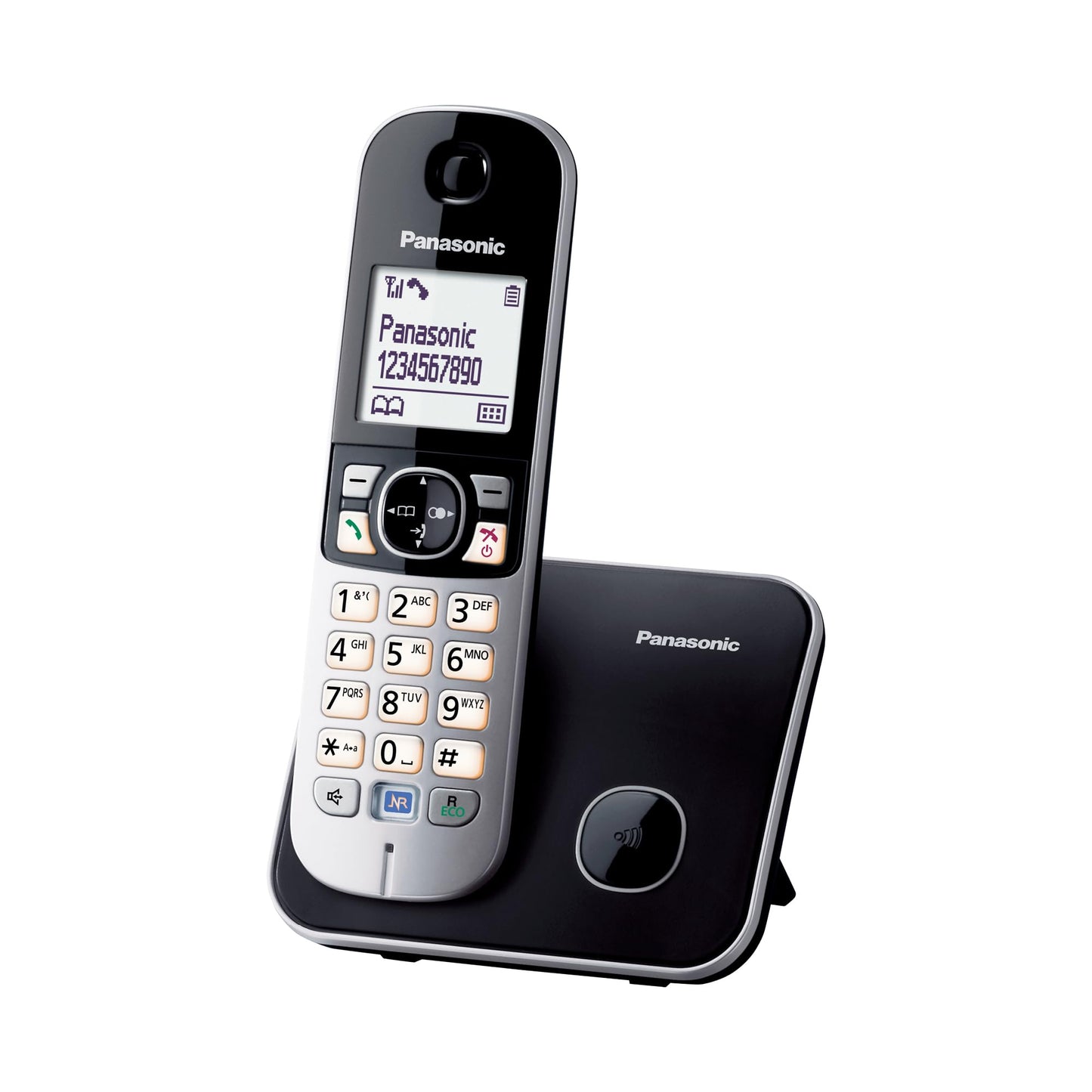 Panasonic KX-TG6811GB DECT cordless telephone (low radiation, eco mode gap telephone, without answering machine, landline, call barring) black