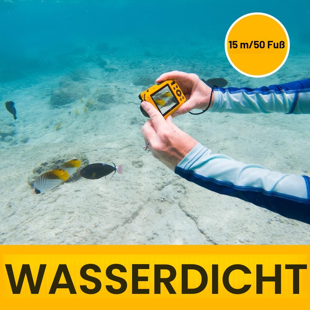 KODAK Pixpro Pack WPZ2 + 1 SD card KODAK - Compact 16M pixels, waterproof to 15m, shockproof, video 720p, LCD display 2.7 inch - lithium-ion battery - yellow