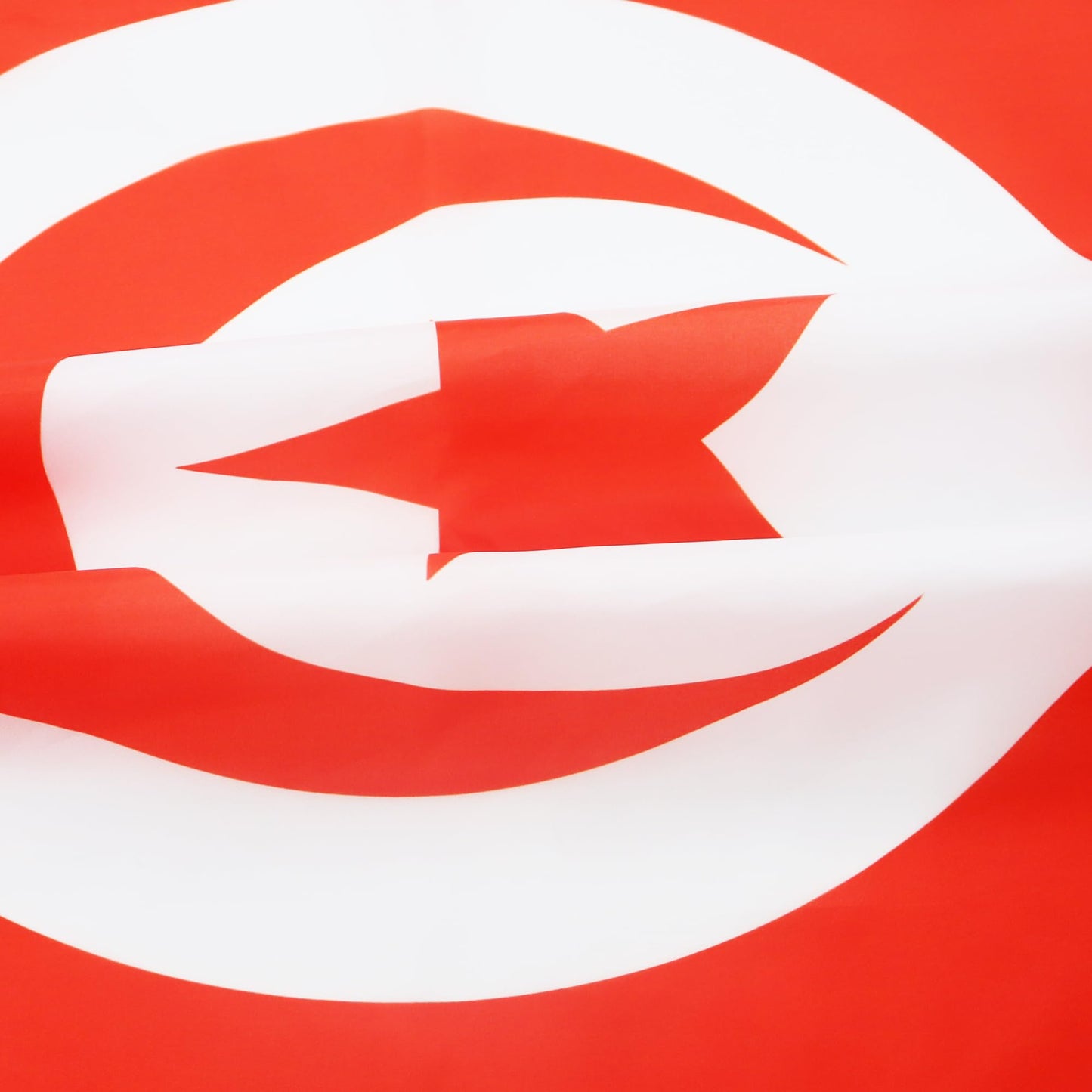 AZ FLAG - Tunisia flag - 250 x 150 cm - Tunisian large flag 100% polyester with brass eyelets - UV-resistant - Vives colors - 300g - 3701036346434