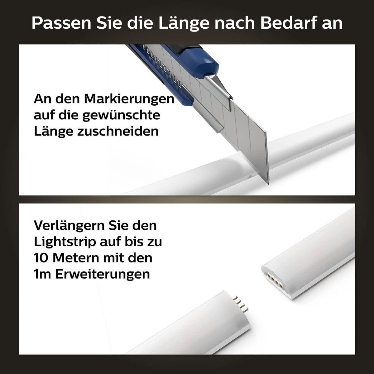 Philips Hue Gradient Lightstrip Base Set, Ambient Lighting, 2m - 929002994901