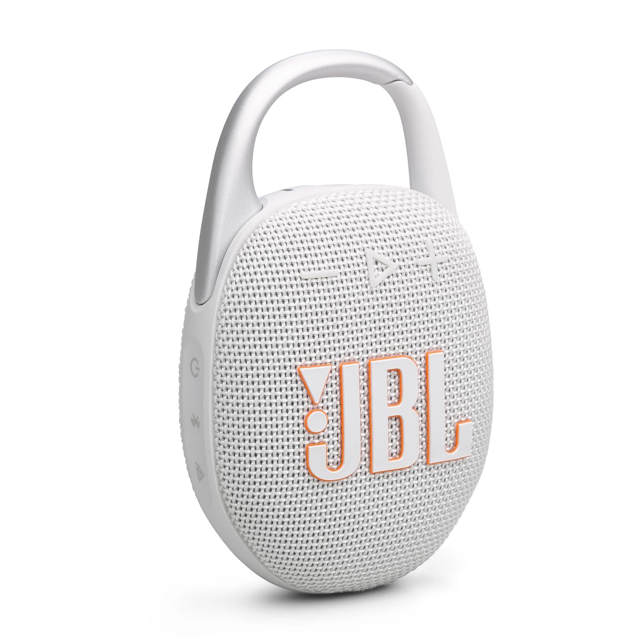 JBL Clip 5 - Gray - Portable Bluetooth speaker box with JBL Pro Sound, deep bass and playtime boost function - Waterproof and dustproof - 12 hour runtime - JB.JBLCLIP5WHT