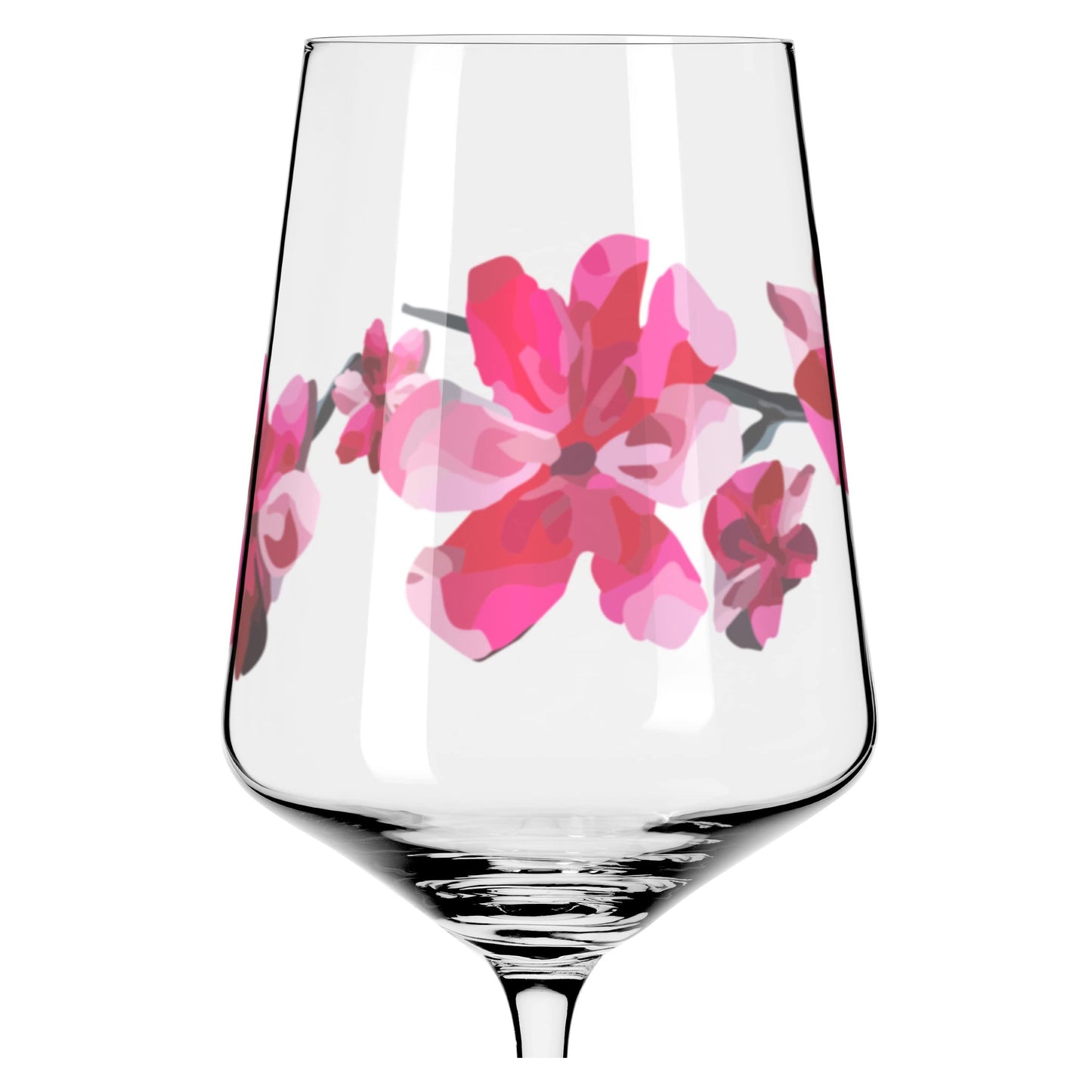 RITZENHOFF 3461006 Aperitif Glass Sprizz Set of 2 500 ml - Sommersonett Series No. 11 + 12 - with Asian motif red - Made in Germany