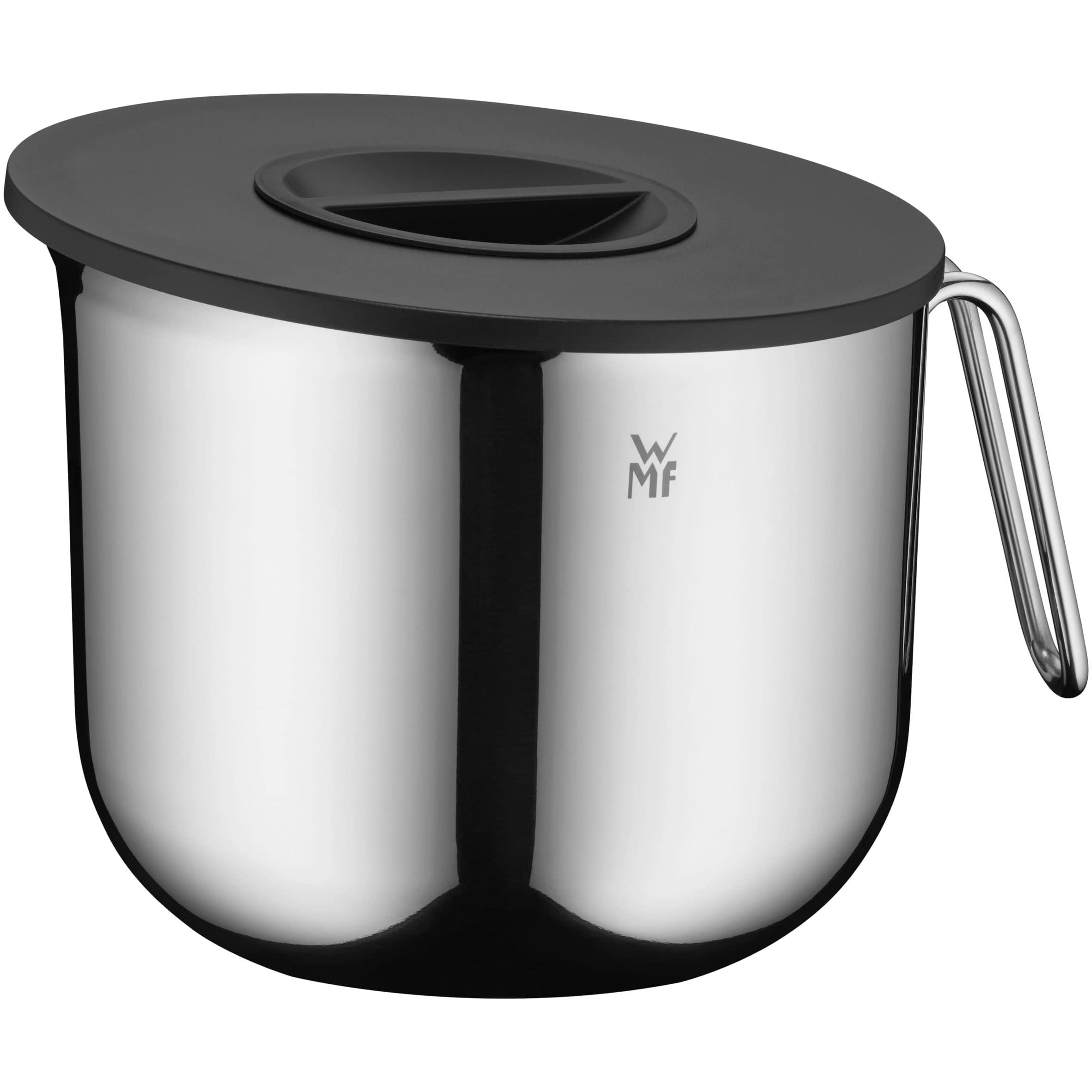 WMF Function Bowls stainless steel mixing bowl with lid 2.5l, mixing bowl with splash guard 18.5 cm, polished Cromargan stainless steel, internal scaling, dishwasher safe - 06.4566.6030