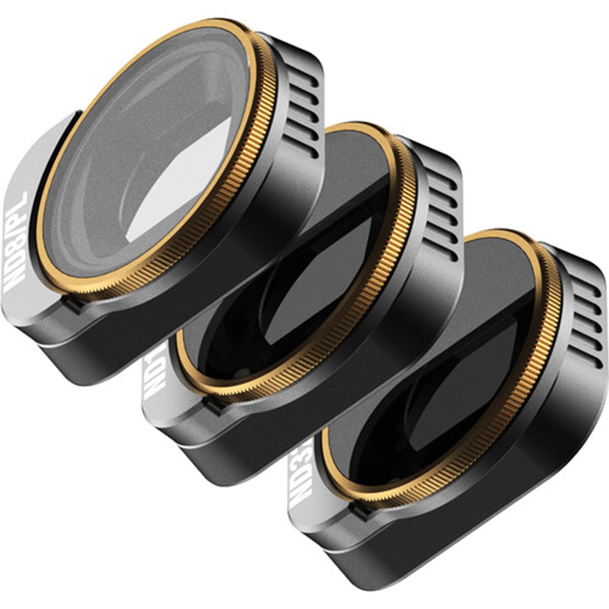 PolarPro - DJI Mini 3 Pro - Vivid - ND8/PL + ND16/PL + ND32/PL (3-Pack) - Ultra-Lightweight Aluminum - Precisely Engineered - horizontal and vertical shooting modes - Color Neutrality - MINI3-PRO-VIVID