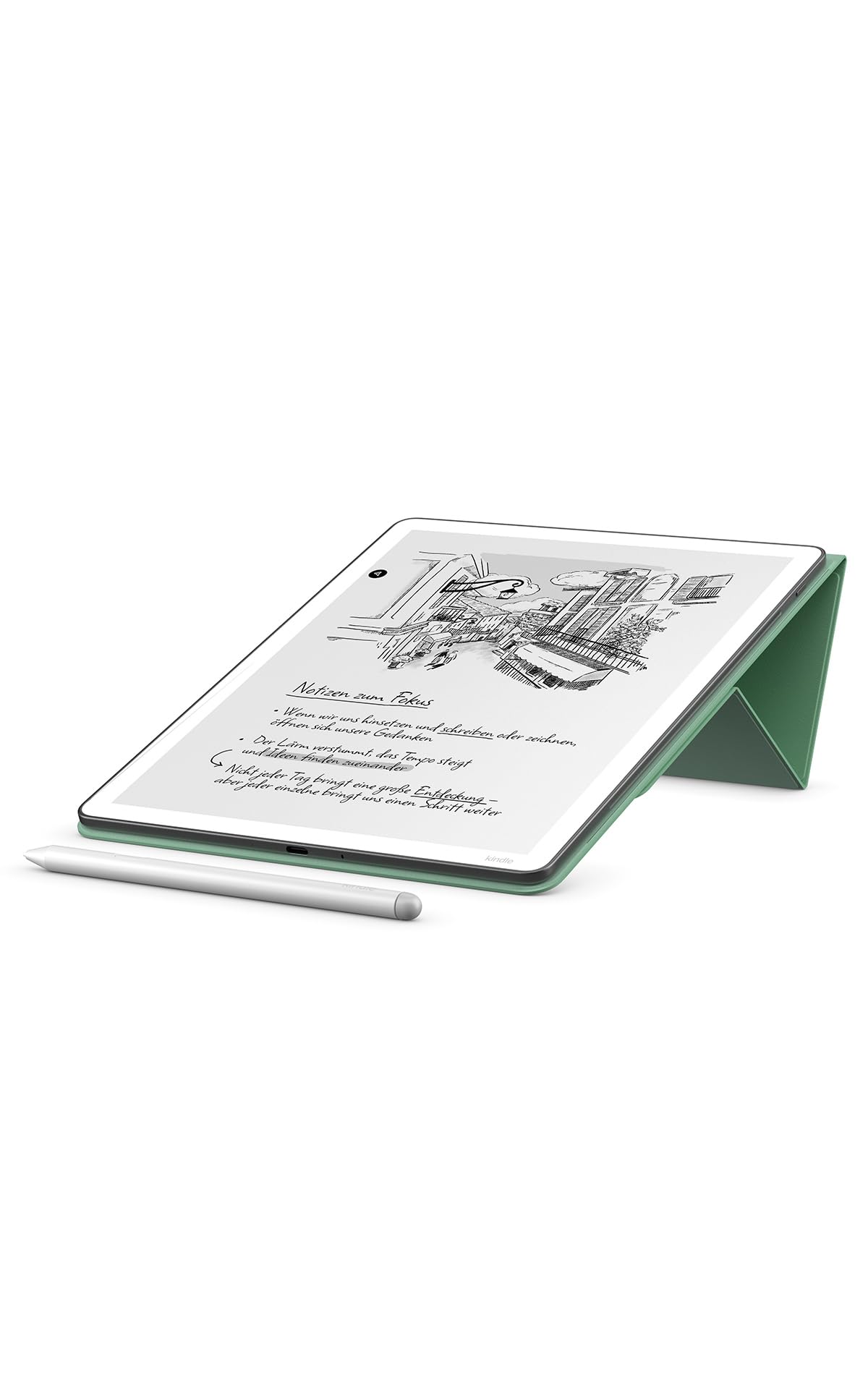 New Amazon Kindle Scribe flip case with magnetic attachment, sustainable design, practical and protective plant-based case - 53-101633